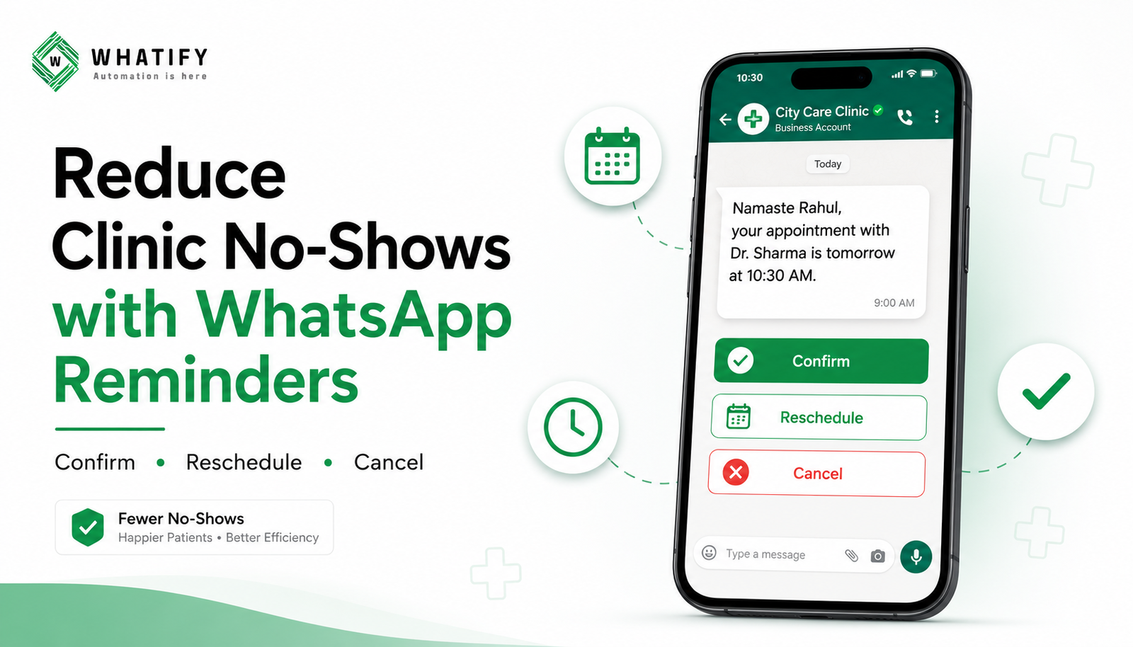 WhatsApp for Clinics: Cutting Appointment No-Shows