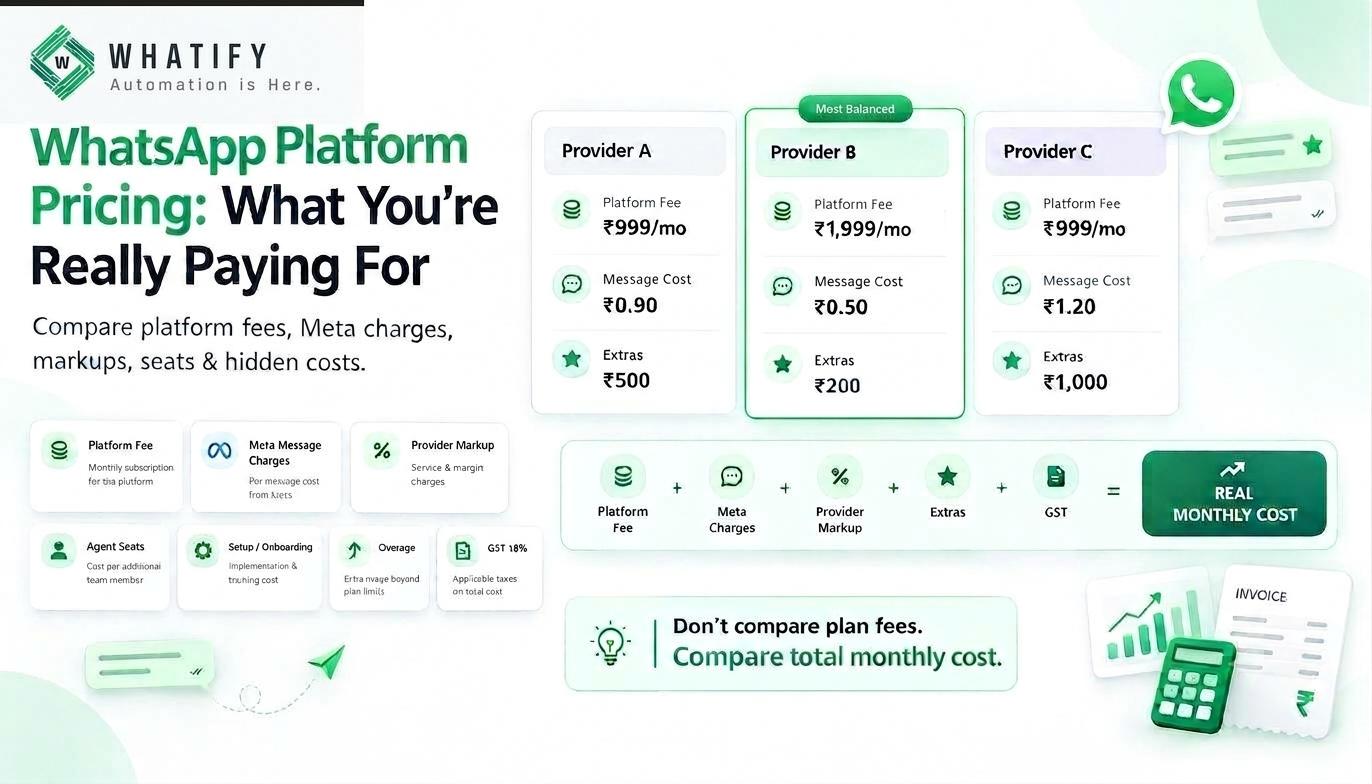 WhatsApp API Pricing Compared: What to Check