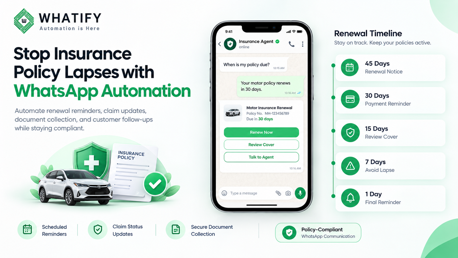 WhatsApp for Insurance Agents: Renewals and Claims