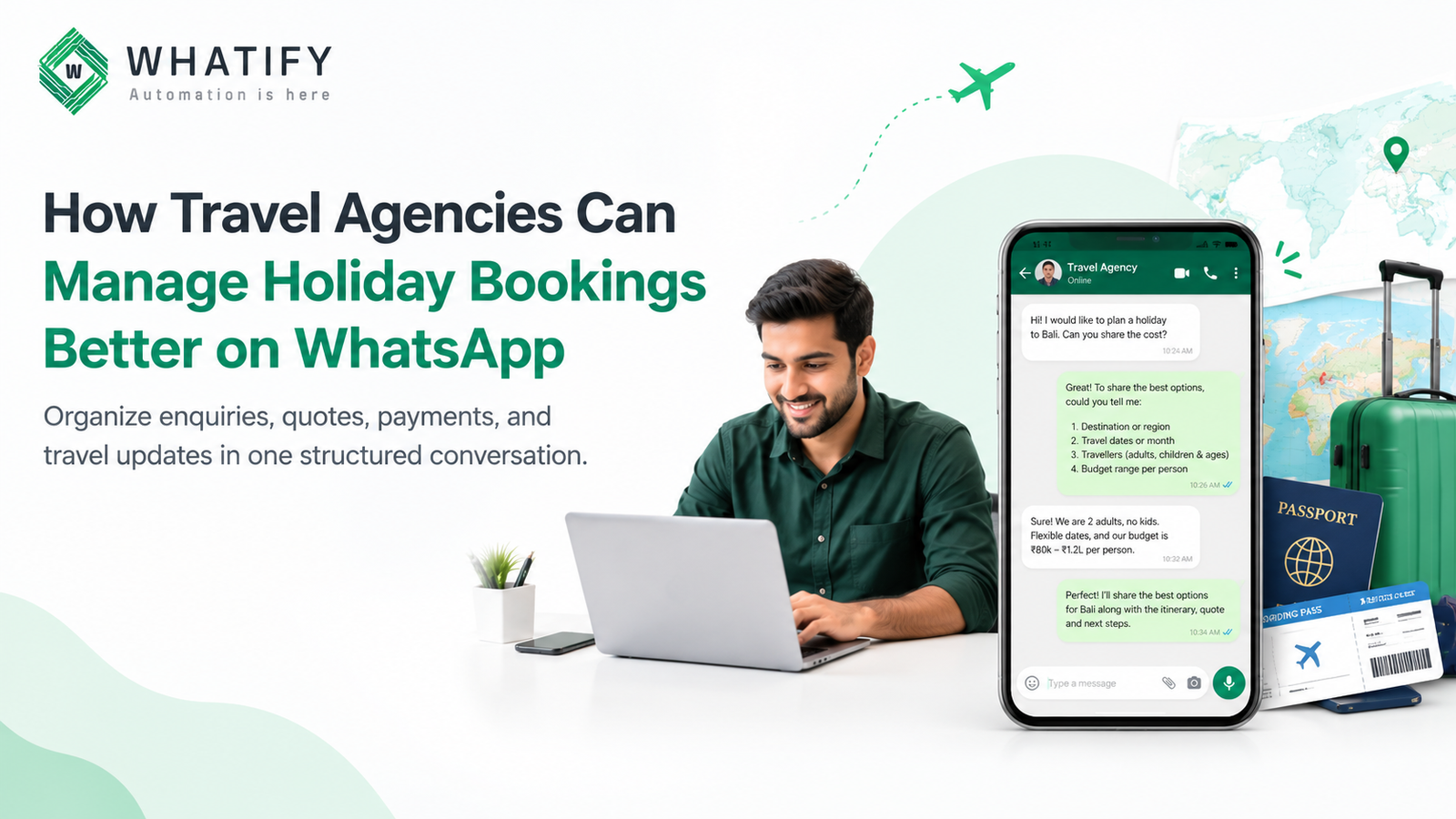 WhatsApp for Travel Agencies: Enquiry to Itinerary